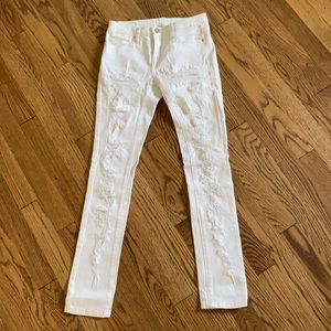 Distressed white girls Blank NYC jeans
